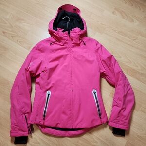 Volkl Pink Women's Silver Star Jacket Ski Coat Snowboarding Coat Size 8